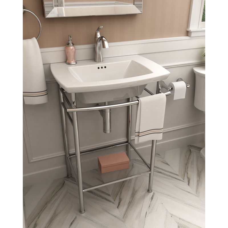 American Standard Edgemere 25 Console Bathroom Sink with Overflow